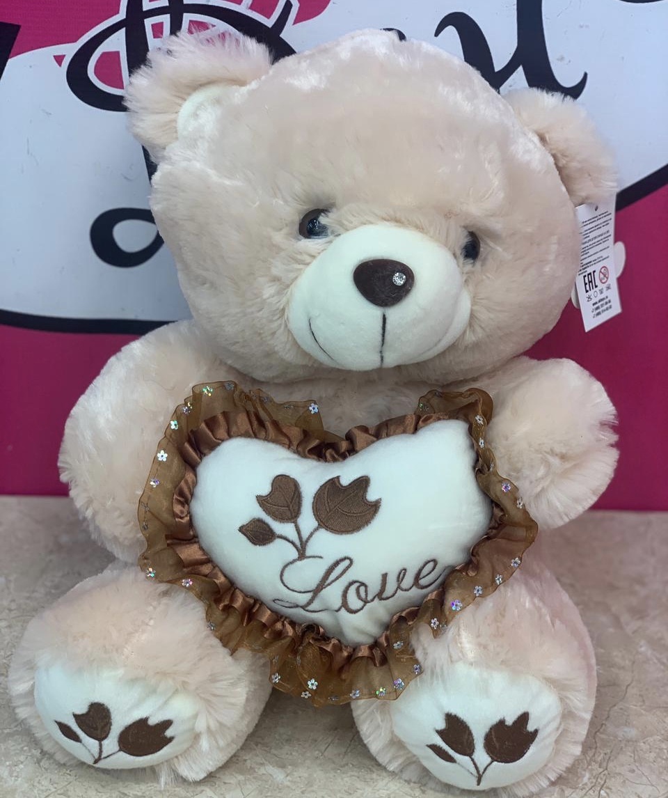 Кофейный мишка с сердцем