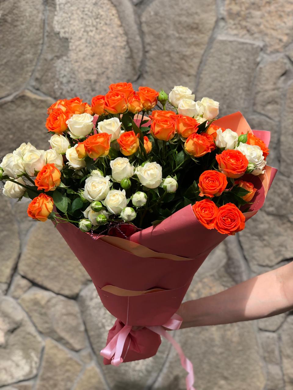 Букет Кустовой Розы