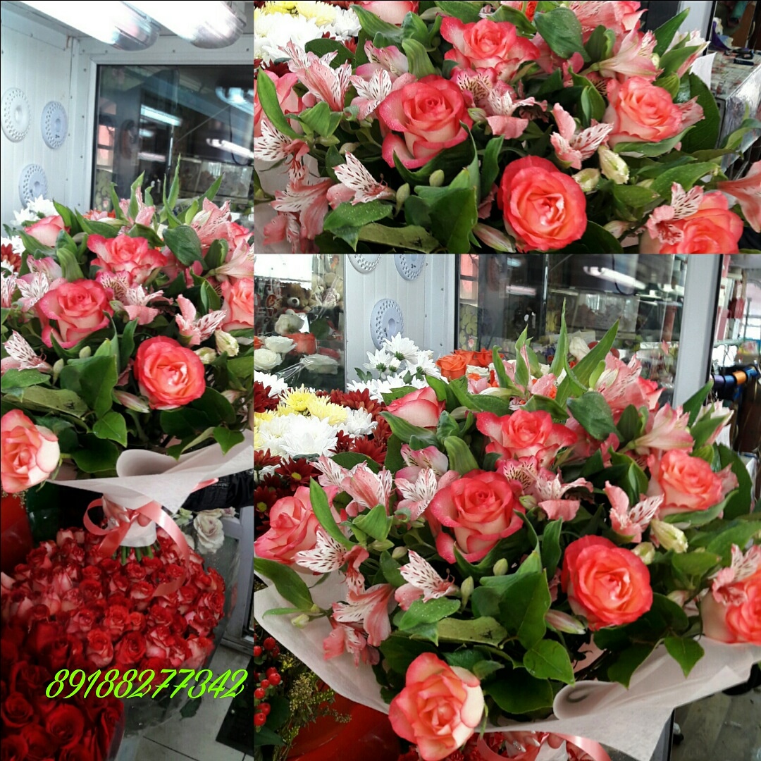 Астромерии с розами